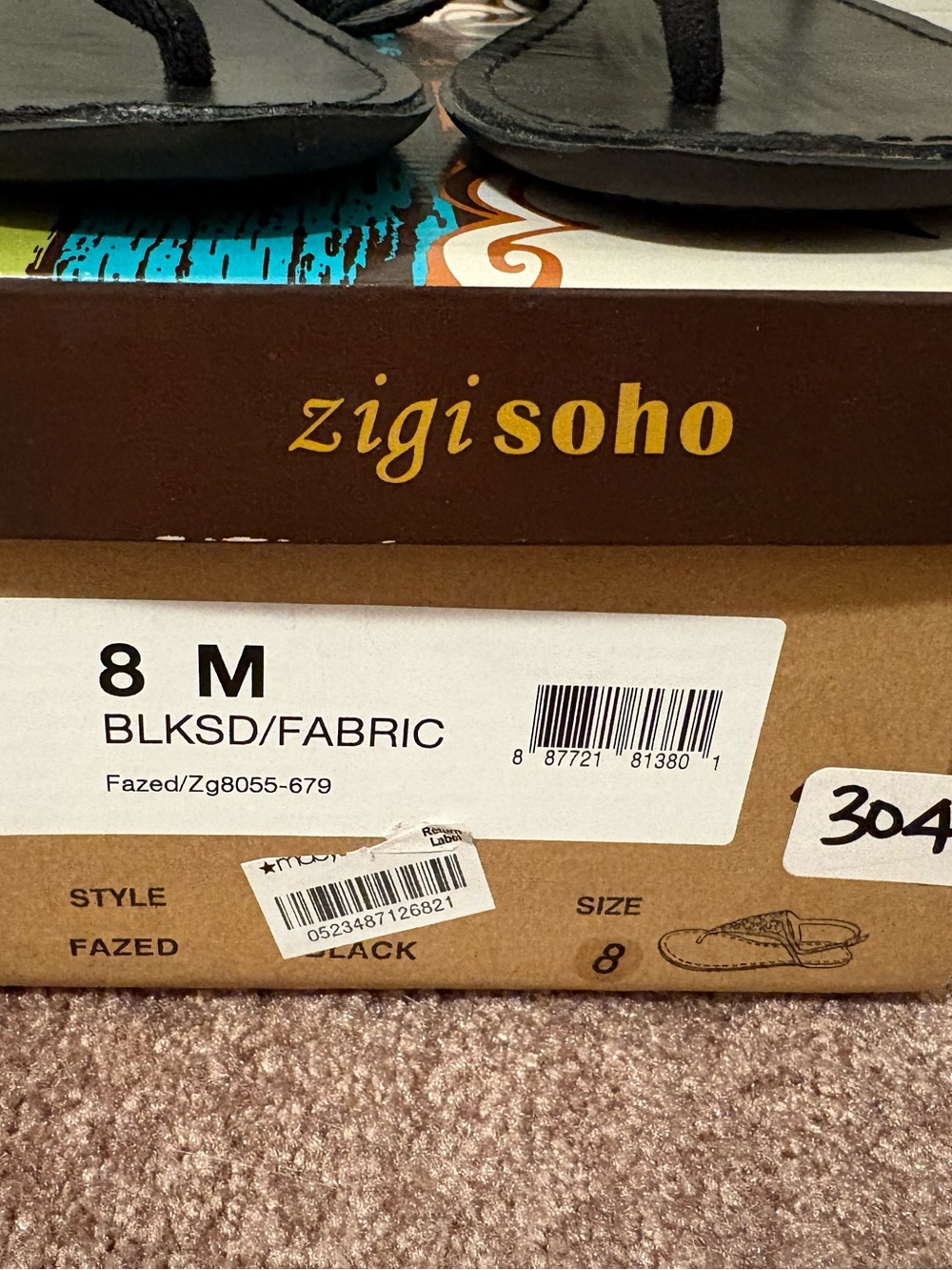 Zigi Soho Black Jeweled T-Strap Sandals - Picture 4 of 9